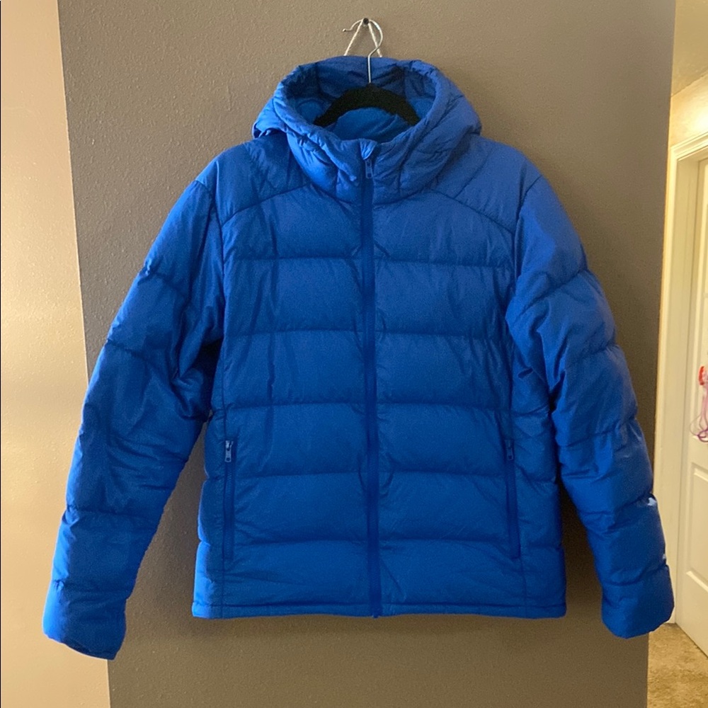 Outdoor Voices Aegean Blue SoftShield Puffer Jacket